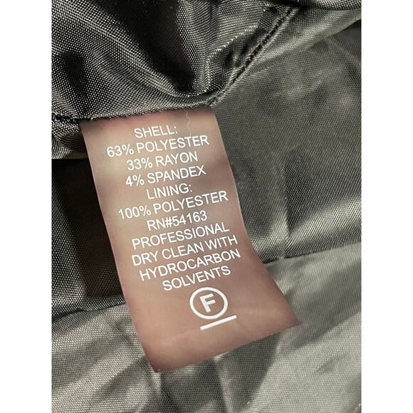 Calvin Klein Sleevelss Sheath Dress Full Zip Knee Length Womens 10 Black Stretch - Picture 7 of 11